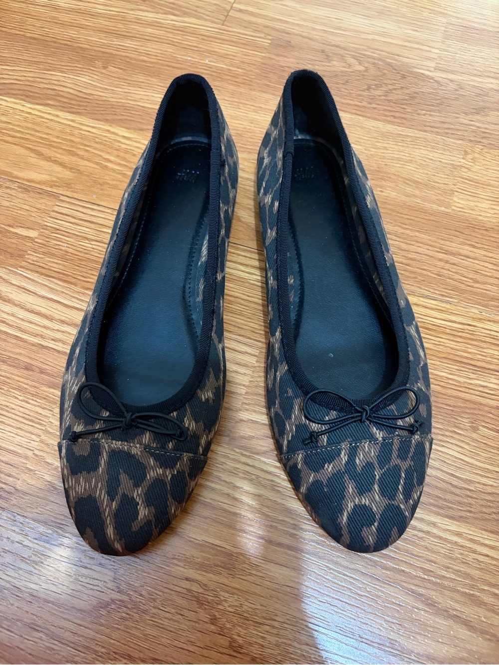 H&M Leopard Print Ballet Flats - Black & Brown